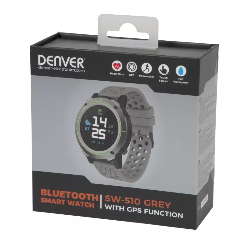 Denver SW-510 Smartwatch GPS, 1,3" pantalla táctil, gris