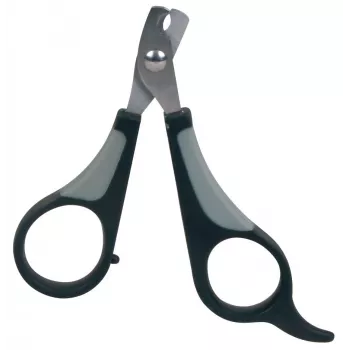 Tijeras de aseo Trixie 2373 para roedores, hojas de acero inoxidable, 80 mm, mango de plástico antideslizante