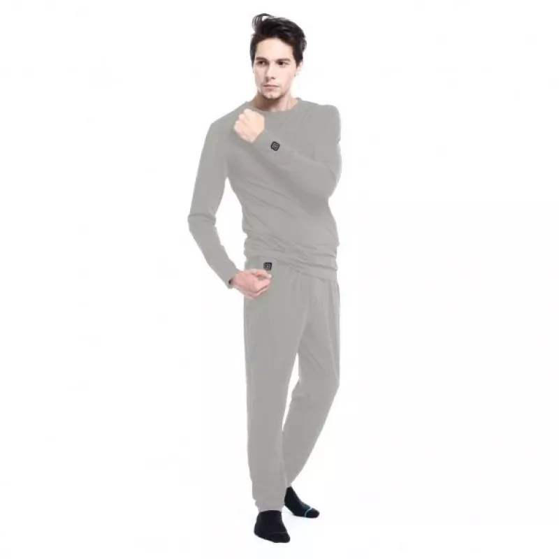 Calzoncillos largos Glovii GP1GM gris hombre adulto 6% elastano 94% poliéster