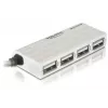 Hub USB DeLOCK 87445 4 puertos externo 480 Mbit/s blanco
