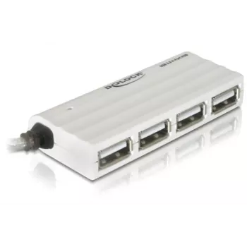 Hub USB DeLOCK 87445 4 puertos externo 480 Mbit/s blanco