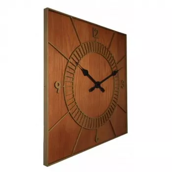 Reloj de pared NeXtime 3112br Wood Square, 50x50 cm, pared, marrón