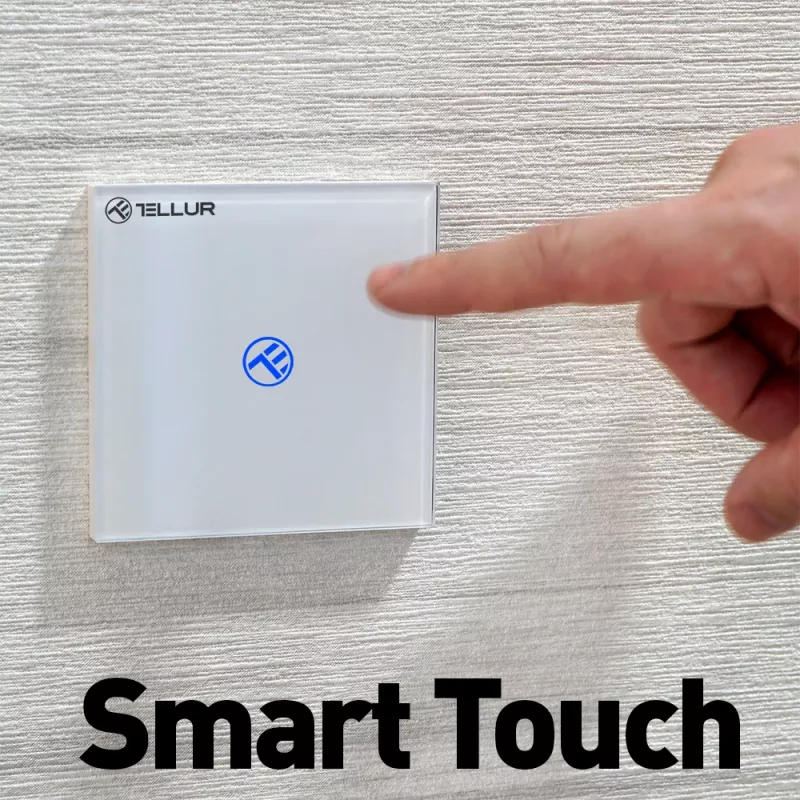Interruptor WiFi inteligente Tellur SS1N — 1 puerto, 1800W, 10A