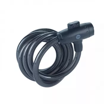 Cerradura para bicicleta de acero de 12 mm con llave - YCK0/12/200/2 negro