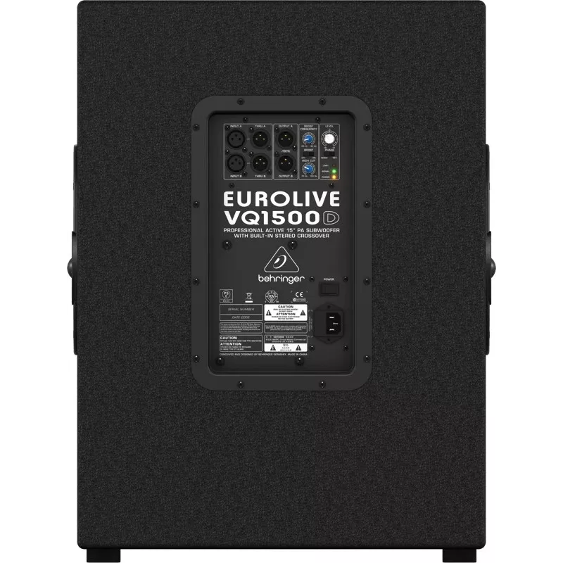 Behringer Eurolive VQ1500D Negro 500 W