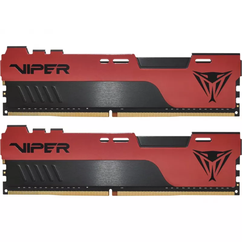 DIMM 32 GB DDR4-3200 (2x 16 GB) kit dual, memoria rojo/negro, PVE2432G320C8K, Viper Elite II, INTEL XMP