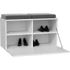 Top E Shop OPAL SZAFKA BIEL zapatero cerrado, blanco