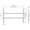 Soporte de pared SBOX PLB-2264F-2 37–80 cm, capacidad de carga 45 kg, VESA 600x400