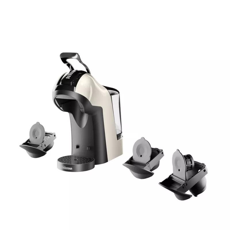 Cafetera multicápsulas Tristar 3-1 | CM-2301 | Presión de bomba 19 bar | Cápsula | 1400 W | Beige