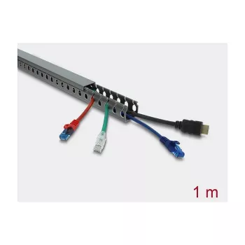 Canaleta de cables DELOCK 22028 30 x 30 mm gris, 1 m