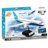 Set de construcción Cobi Boeing 737-8 — 340 piezas, edad recomendada 7+, azul y blanco