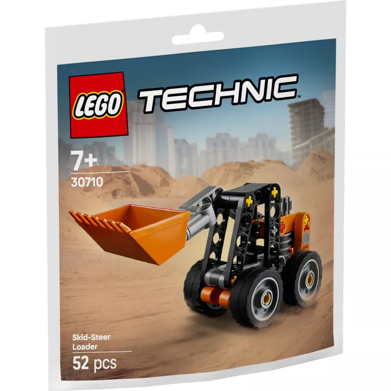 Juguete de construcción LEGO Technic Minicargadora 30710 con brazos y cadenas móviles