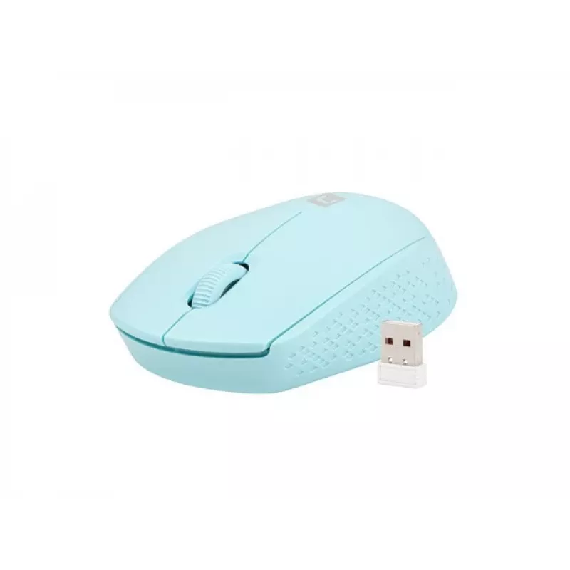 Natec Stork NMY-2001 ratón óptico inalámbrico, 1600 DPI, receptor USB, azul