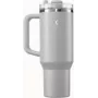Vaso isotérmico Lurch Big Cup Jura gris 1,2 l acero inoxidable al vacío de doble pared, pajita, 12 h de conservación del calor