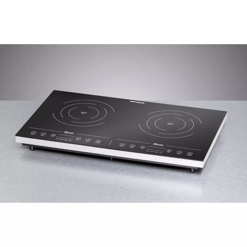 Placa de inducción Rommelsbacher CT 3410/IN, 2 zonas, control táctil