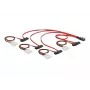 DeLOCK - Cable SAS interno (Serial Attached SCSI) - 4-Lane - 36 pines 4i Mini MultiLane - Alimentación interna, 4 pines, SAS interno, 29 pines (SFF-8482) - 50 cm (83059)
