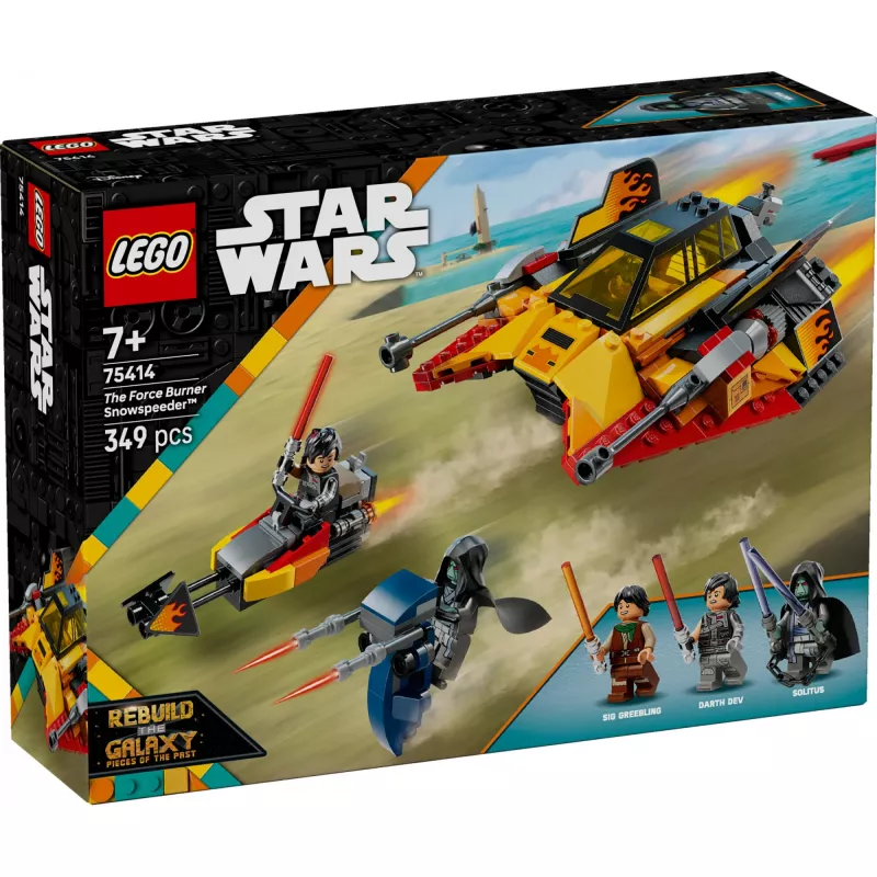 LEGO Star Wars Flame Speeder 75414 set de vehículo de nieve – 349 piezas, 3 minifiguras, edad 7+