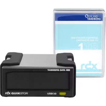Overland-Tandberg O-T RDX kit de unidad externa con 1 TB HDD, negro, USB3+