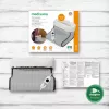 Calientapiés eléctrico Medisana FW 120 100 W gris, funda lavable extraíble, protección contra sobrecalentamiento