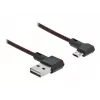 Cable USB DeLOCK EASY-USB 2.0 conector macho Type-A a conector macho Micro-B en ángulo 0,2 m negro