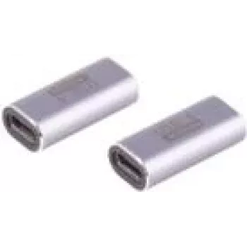 Adaptador de cambio de género USB-C ShiverPeaks BS14-05038 USB-C a USB-C gris