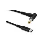 Adaptador de cable Microconnect USBC-DC-5A-20V USB C a 5,5*2,5 1,2 m Negro