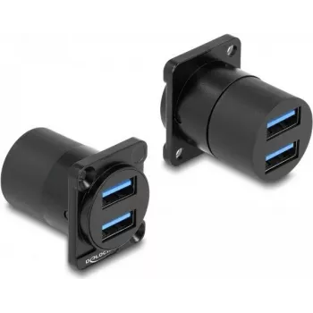 DeLOCK módulo tipo D USB 5 Gbit/s Type-A 2 x conector hembra a 2 x conector hembra