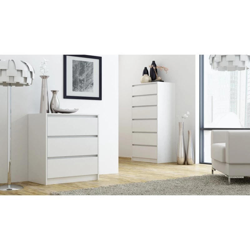 Cómoda Top e Shop K3 BIEL, 3 cajones, blanco, aglomerado, 700×430×780 mm