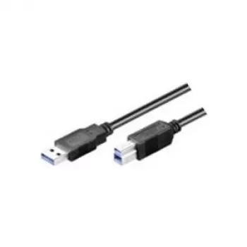 Cable Wentronic Goobay USB 3.0 SuperSpeed, negro, 3 m - conector macho USB 3.0 (Type-A) > conector macho USB 3.0 (Type-B) (93654)