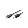 Cable Wentronic Goobay USB 3.0 SuperSpeed, negro, 3 m - conector macho USB 3.0 (Type-A) > conector macho USB 3.0 (Type-B) (93654)