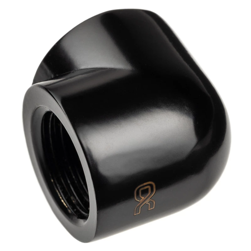 Alphacool Eiszapfen 17588 adaptador en L de 90° y 20 mm G1/4 hembra a G1/4 hembra, negro