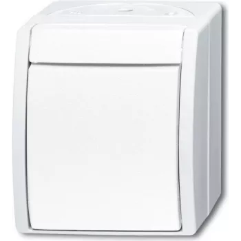 Conmutador de cruce BUSCH-JAEGER 2601/7W-54 ocean Alpinweiß IP44 Interruptor de balancín 2601/7W-54 (2601/7W-54)