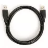 Cable USB AM-AM 1.8 negro