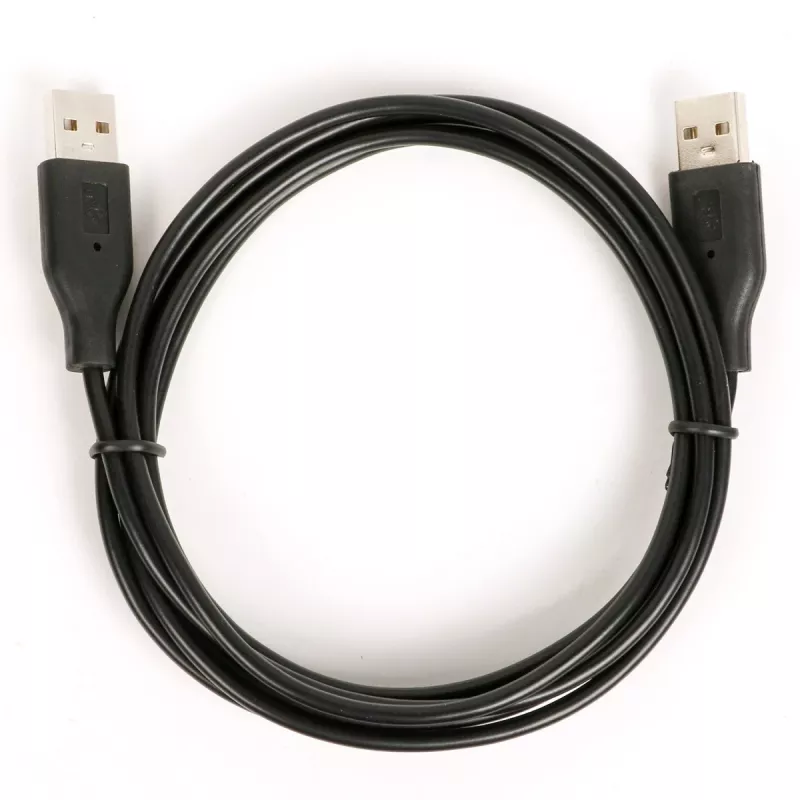 Cable USB AM-AM 1.8 negro