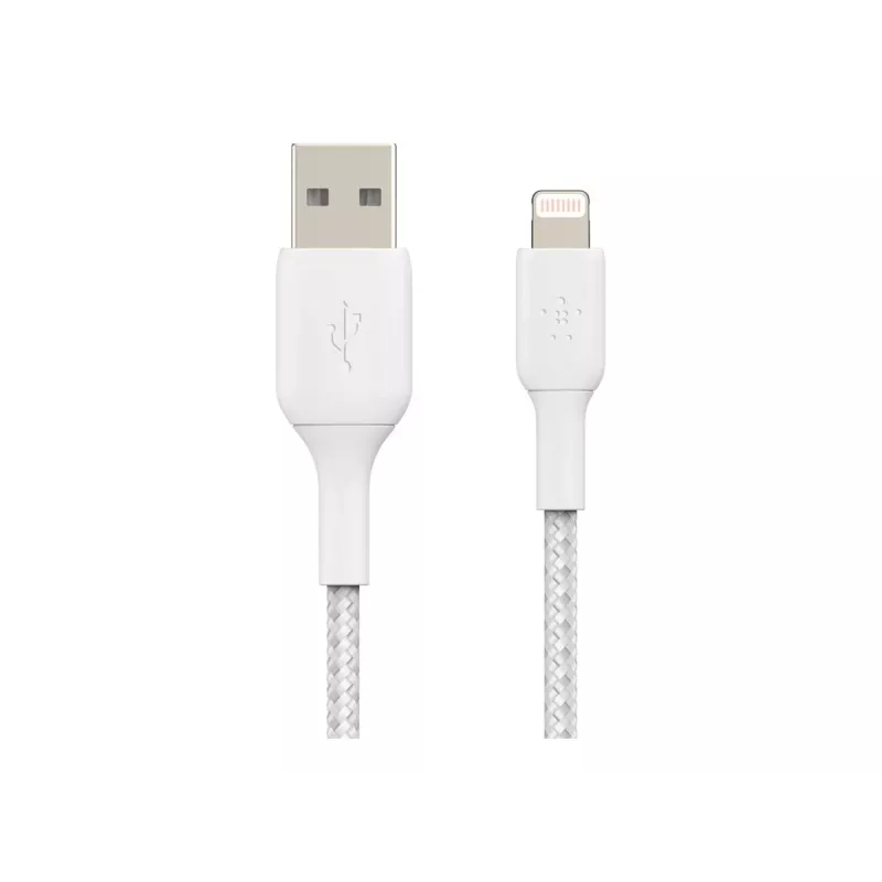 Belkin BOOST CHARGE - Cable Lightning - Lightning macho a USB macho - 3 m - blanco - para Apple iPad/iPhone/iPod (Lightning)