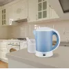 Hervidor de agua eléctrico Maestro MR010 0,6 l 600 W — Azul/Blanco, indicador de nivel de agua, filtro antical