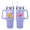 Paladone Minecraft vaso aislante morado con pajita, 900 ml