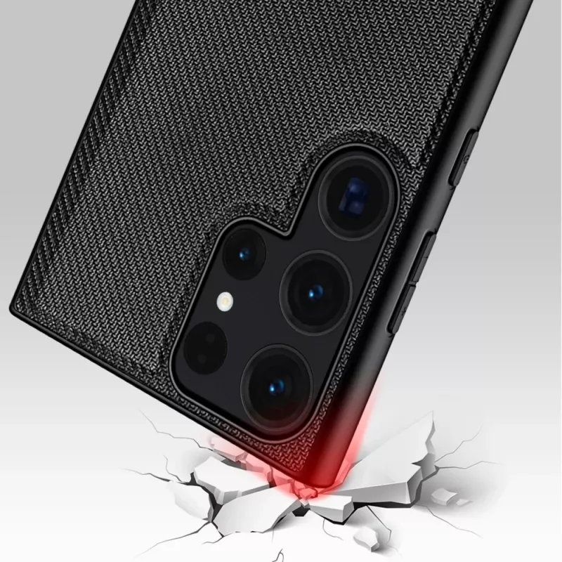 StyleShell NYLO, funda para móvil negra, Samsung Galaxy S24 Ultra