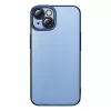 Set de funda protectora y cristal templado Baseus para iPhone 14 Plus – Glitter transparente azul