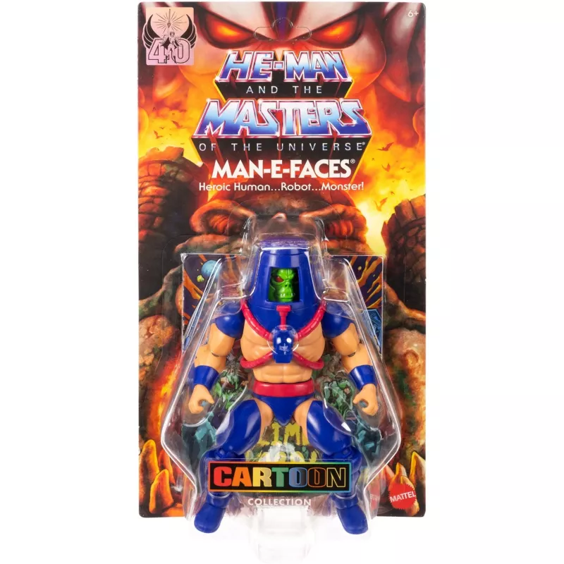 Figura de acción MATTEL M.O.T.U. Origins Man-E-Faces JBM80, figura articulada de colección