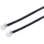 S/CONN 3m RJ12 Negro Transparente ShiverPeaks
