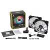 Ventilador de carcasa CORSAIR LL140 RGB 140mm ARGB pack de 2