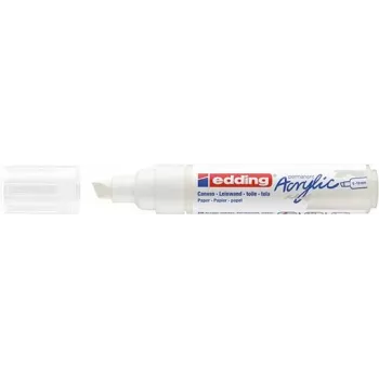 Rotulador acrílico Edding 5000 Broad blanco punta de cincel 1 ud.