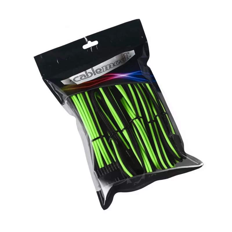Cable de alimentación interno CableMod CM-PCAB-BKIT-NKKLG-3PK-R negro verde