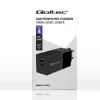 Qoltec 52382 Cargador GaN POWER PRO | 1xUSB Type C | 1xUSB A | 100W | 5-20V | 1.5-5A | PD | negro