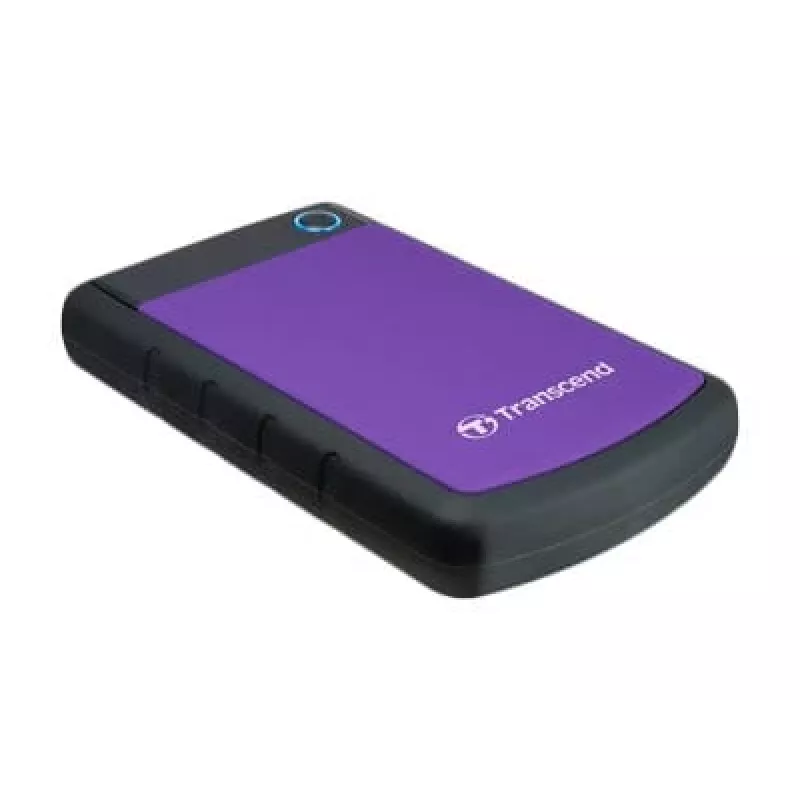 Transcend StoreJet 25H3P - Disco duro - 4TB - externo (portátil) - 2.5 (6,4 cm) - USB3.0 - AES de 256 bits - morado (TS4TSJ25H3P)