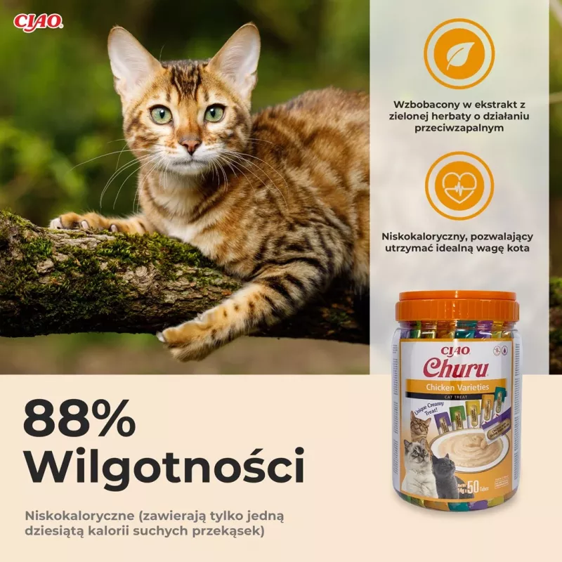 INABA Churu Varieties Chicken - premio para gatos - 50 x 14g