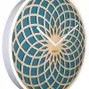 Reloj NeXtime 3150tq Sun Small, Ø35 cm, pared, turquesa