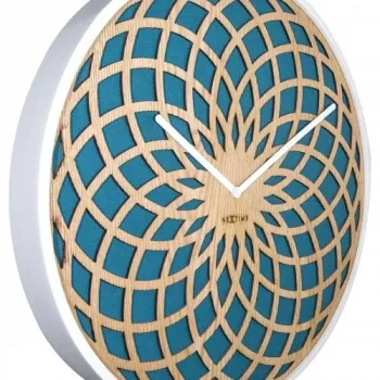 Reloj NeXtime 3150tq Sun Small, Ø35 cm, pared, turquesa