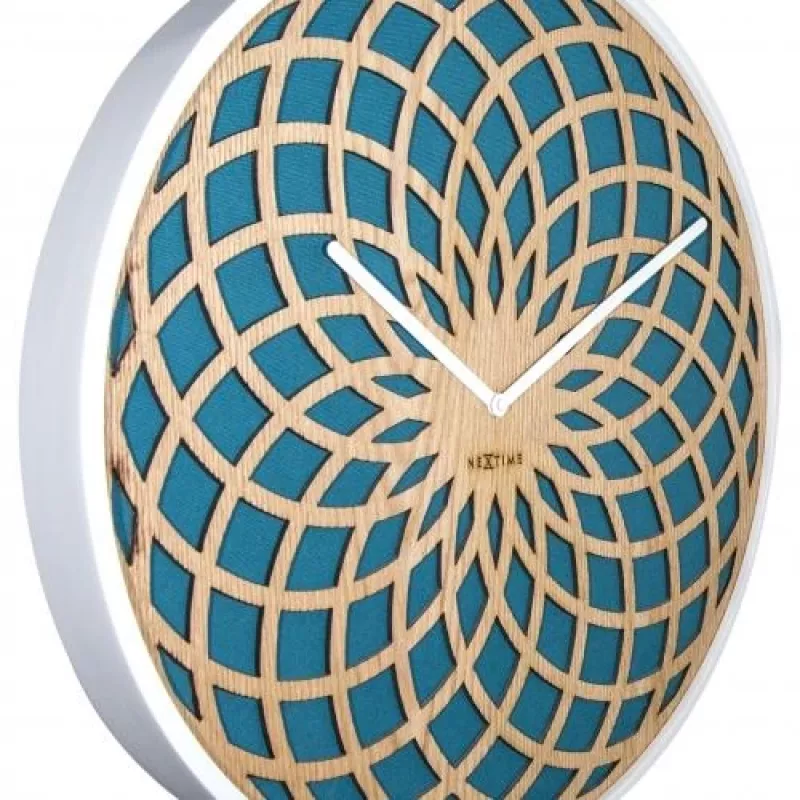 Reloj NeXtime 3150tq Sun Small, Ø35 cm, pared, turquesa